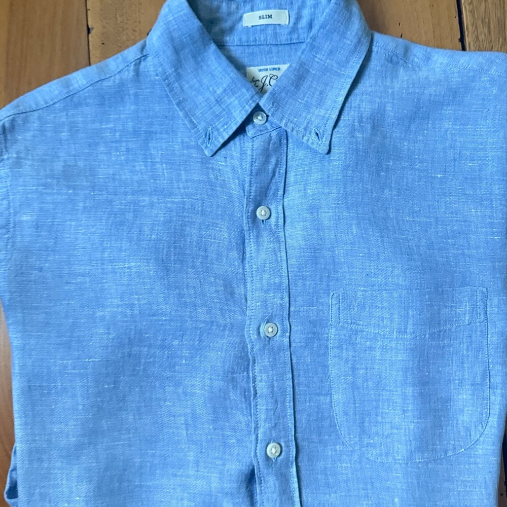 J. Crew Blue Casual Button Down Shirt